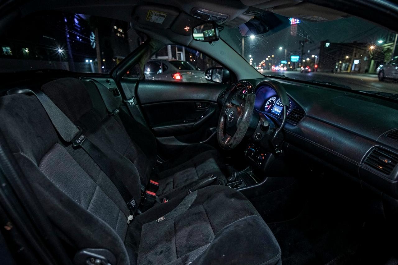 S15 interior with bucket seats and suede wheel