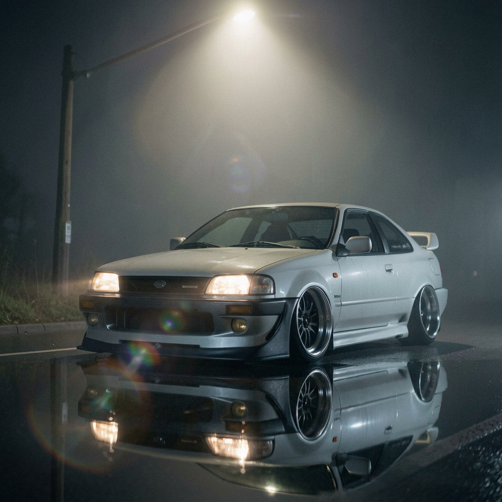 Stance car backdrop for Graphic Tees