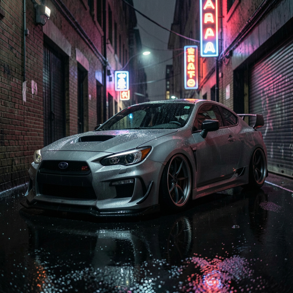 Stance car backdrop for Accessories