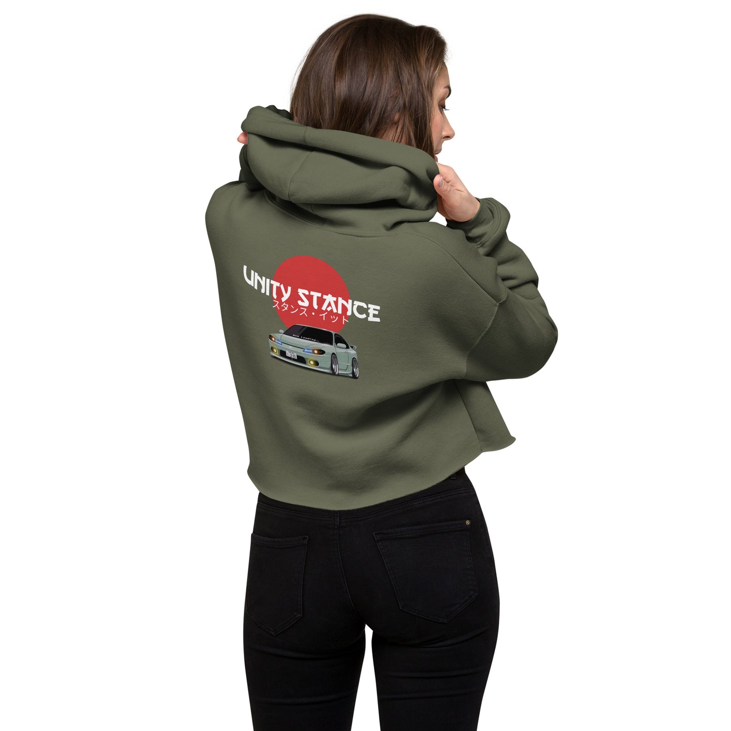 Women's Unity Stance - Crop Hoodie - Nihon No Ai Collection